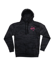 Load image into Gallery viewer, JTX Forged &quot;TEXAS&quot; Black/Grey Camo/Pink Hoodie

