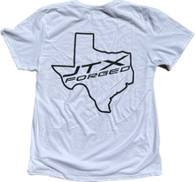 Load image into Gallery viewer, JTX Forged &quot;TEXAS&quot; T-Shirt - WHITE/BLACK LOGO (Adult)
