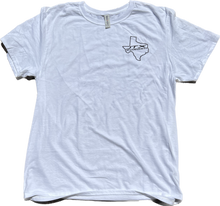 Load image into Gallery viewer, JTX Forged &quot;TEXAS&quot; T-Shirt - WHITE/BLACK LOGO (Adult)
