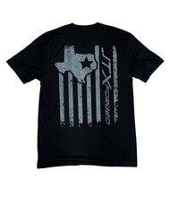 Load image into Gallery viewer, ****NEW**** JTX Forged &quot;Texas Flag&quot; T-Shirt - GREY LOGO (Adult)
