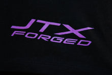 Load image into Gallery viewer, ***NEW*** JTX Cropped T-shirt ***Purple Logo***
