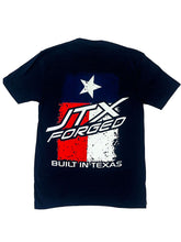 Load image into Gallery viewer, JTX Forged *NAVY* BUILT IN TEXAS T-shirt
