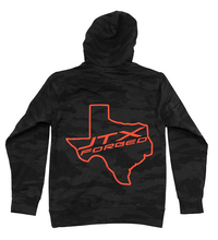 Load image into Gallery viewer, JTX Forged &quot;TEXAS&quot; Black/Grey Camo Hoodie

