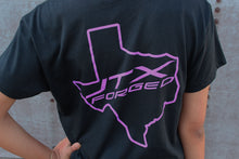 Load image into Gallery viewer, ***NEW*** JTX Cropped T-shirt ***Purple Logo***
